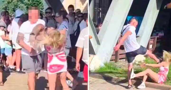 Драка в очереди на канатку в Сочи
