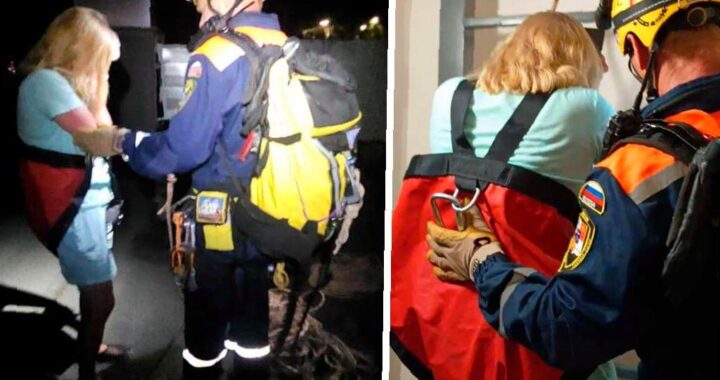 Женщина застряла на крыше многоэтажного дома в Сочи
