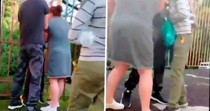 На детской площадке в сочинском микрорайоне Бытха произошел конфликт, о котором стало известно благодаря записи в социальных сетях. Женщина вступила в спор с подростками, играющими на площадке. Она нецензурно выражалась, угрожала им и даже хватала одного из детей. Полиция быстро отреагировала на сигнал из интернета и определила личность женщины. Ей были составлены два административных протокола за курение и нецензурную брань в общественном месте. Сейчас проводится проверка, в ходе которой будет дана правовая оценка действиям как женщины, так и группы мужчин, которые в это же время демонтировали лавочки и качели на площадке. (Источник: sochinews.io)