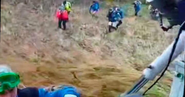 В горах Сочи эвакуировали группу туристов вертолётом