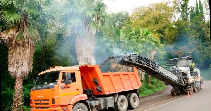 Ремонт Сухумского шоссе начался в Сочи