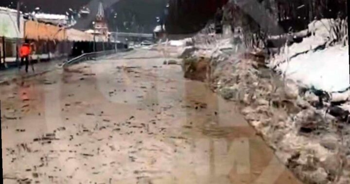 Сход селя произошел на дороге в горном кластере Сочи