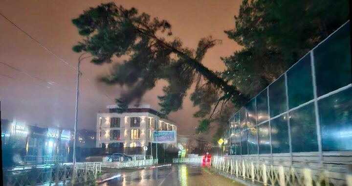 Справляясь с непогодой: в Сочи восстанавливают поврежденные линии